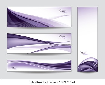 Abstract Vector Banners or Bookmarks. Eps10.