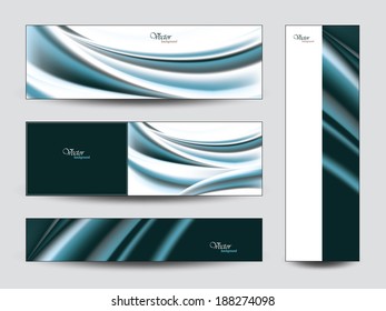 Abstract Vector Banners or Bookmarks. Eps10.