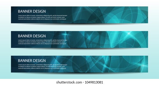 Abstract vector banners with bright geometric background / annual report / design templates / future Poster template design