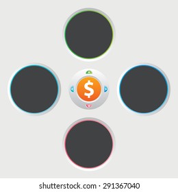 Abstract vector banners Business set