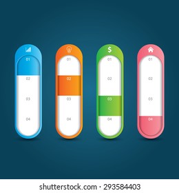 Abstract vector banners Business set