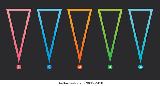 Abstract vector banners Business set