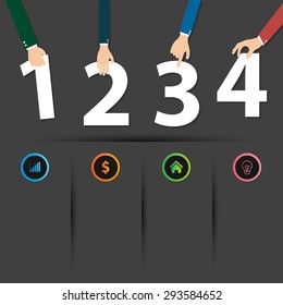 Abstract vector banners Business set