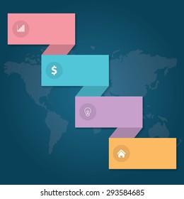 Abstract vector banners Business set