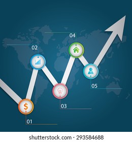 Abstract vector banners Business set