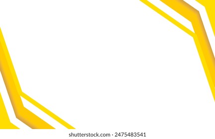 Abstract vector banners with curving outline. Geometric yellow shape frame. Template bagdes. Modern design. Dynamic banners shapes. Minimal curvy design. Text with quotes. social media post template
