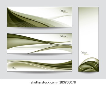 Abstract Vector Banners. Eps10.