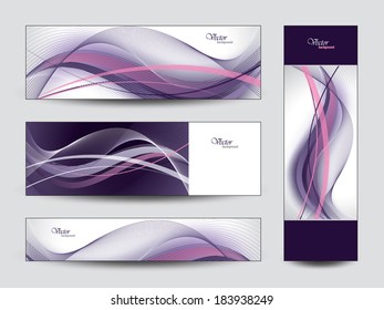Abstract Vector Banners. Eps10.