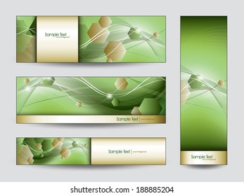 Abstract Vector Banners. Eps10 Backgrounds.