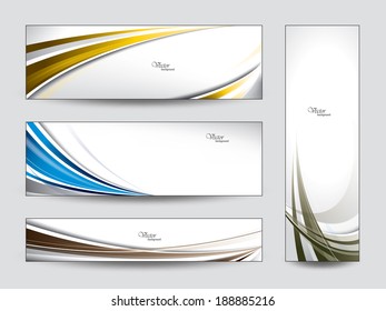 Abstract Vector Banners. Eps10 Backgrounds.