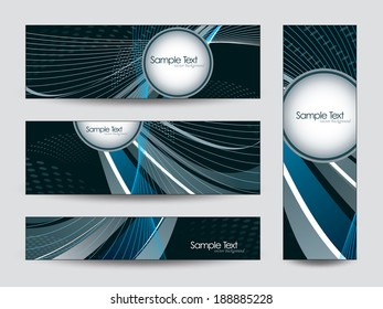 Abstract Vector Banners. Eps10 Backgrounds.