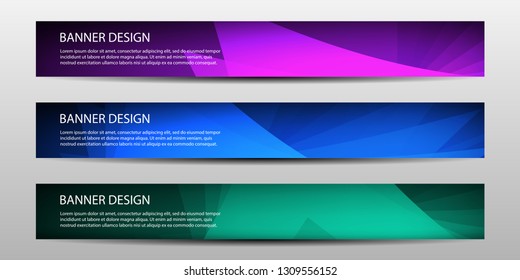 Abstract vector banners with geometric background , annual report , design templates , future Poster template design