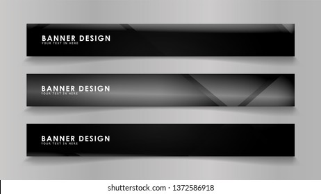 Abstract vector banners with geometric backgrounds in color gradients