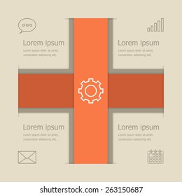 Abstract vector banners infographic design, stock vector