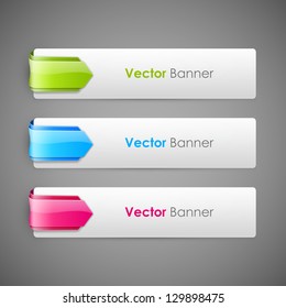 Abstract vector banners set