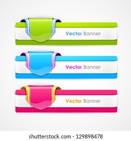 Abstract vector banners set