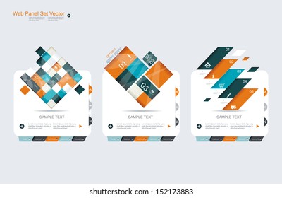 Abstract vector banners set 