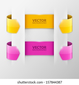 Abstract vector banners set 