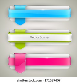 Abstract vector banners set 