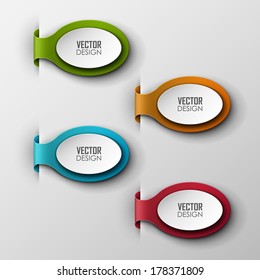 Abstract vector banners set 