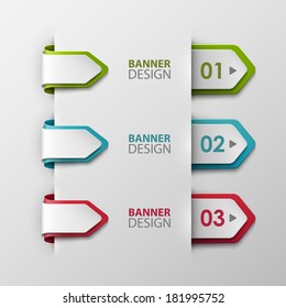 Abstract vector banners set 