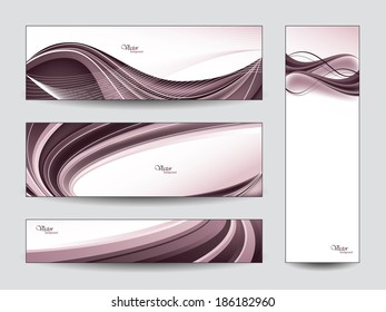 Abstract Vector Banners Set.