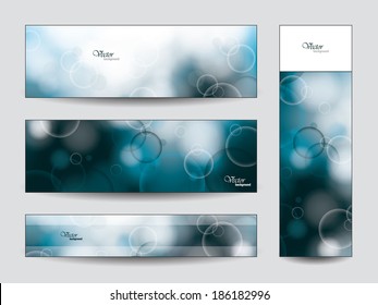 Abstract Vector Banners Set.