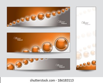 Abstract Vector Banners Set.