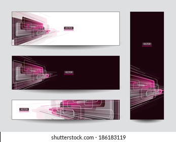 Abstract Vector Banners Set.