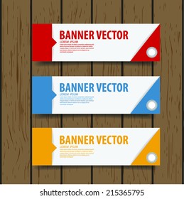 Abstract vector banners set