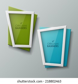 Abstract vector banners set 