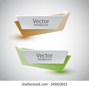 Abstract vector banners set