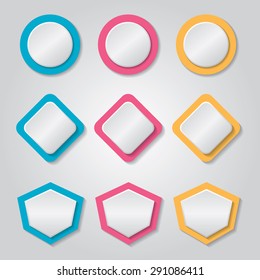 Abstract vector banners set