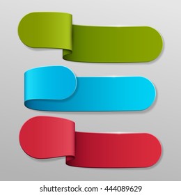 Abstract vector banners set