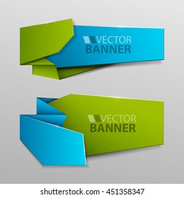 Abstract vector banners set.
