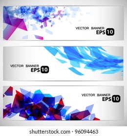 Abstract vector banners set