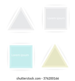 Abstract vector banners set, stickers
