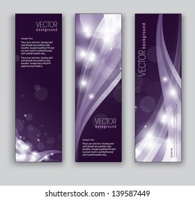 Abstract Vector Banners. Set of Three.