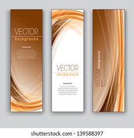 Abstract Vector Banners. Set of Three.