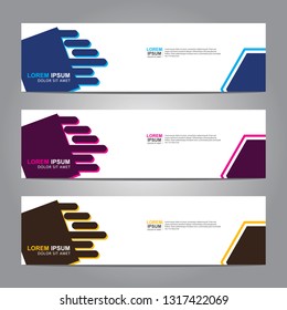 abstract vector banners.modern template design for web.