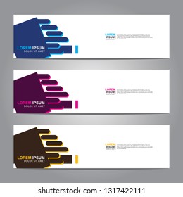 abstract vector banners.modern template design for web.