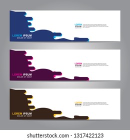 abstract vector banners.modern template design for web.