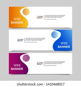 abstract vector banners.modern template design for web