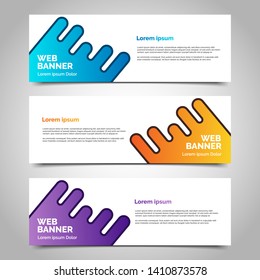 abstract vector banners.modern template design for web