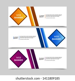 abstract vector banners.modern template design for web