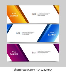 abstract vector banners.modern template design for web