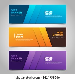 abstract vector banners.modern template design for web
