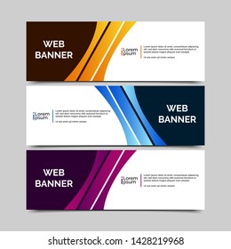 abstract vector banners.modern template design for web
