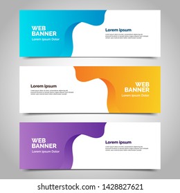 abstract vector banners.modern template design for web