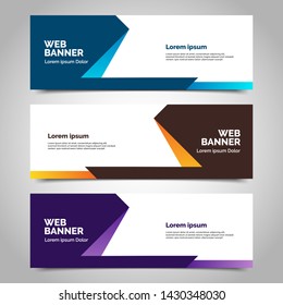 Abstrakte Vektorbanner.Modernes Template-Design für Web
